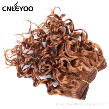 8 inch custom bulk durable synthetic fiber lace front curly short hair human hair